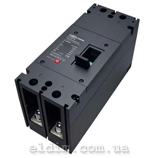 Автоматический двухполюсный выключатель постоянного тока MCCB DC 1500V 2Р TOMZN TOM7Z-400/2300 tom7z-400/2300-2p-1500-300a фото